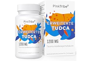 ‎P!NKTRIBE TUDCA Supplement 1200mg pro Portion, 60 Kapseln, Ultra Strength Tauroursodeoxycholic Acid, Erstklassige Qualität