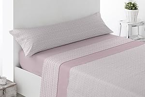 Energy Colors Textil - Hogar - Atlanta - Juego Sábanas Estampada Infantil Cama 90 Verano Microfibra (Cir Rosa)