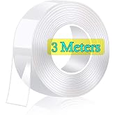Deluxe Ultra Super Strong High Strength Nano Technology Double Sided Texture Transparent 3 mt Tape