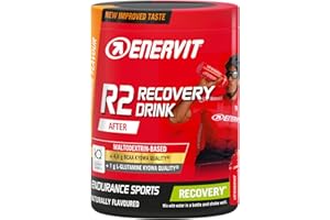 Enervit, R2 Recovery Drink, Gusto Arancia, Per Favorire il Recupero Dopo Allenamenti Intensi, Formula innovativa, con Tiamina e Vitamina B6, Barattolo da 400 Grammi