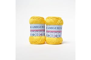 B.B.B. Filati - Amigurumi - Gomitolo filato puro cotone morbidissimo adatto per creare bambole e pupazzi lavabile in lavatrice per Ferri/Uncinetto: 3-4 Giallo 1167 2pz 100 gr