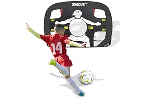 ezmove Football Goal Mini Pop Up Football Net Goals for Kids Garden Training Equipment Boys Gifts, 80 * 120 * 80cm…, Black