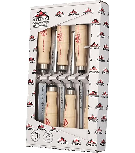 Stubai 354330 Ciseau à Bois Avec Manche En Polypropylène Noir 30 Mm