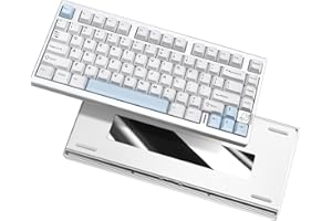 YUNZII AL75 PRO 75% Tastiera Meccanica Wireless in Alluminio - Gaming BT/2.4G/Cablata Con Tasti PBT, Guarnizione Montata Hot Swap RGB per Mac/Win (Argento, Gateron Zero)