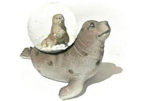 Euro Souvenirs Glitterkugel Seehund Schüttelkugel, Glitzerkugel, Schneekugel (ES17324)