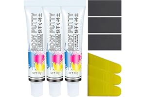 KATSLYN Car Body Filler Repair Kit, Car Paint Scratch Filler Putty, Car Dent Filler Putty, Quick Dry Automotive Paint Chip Repair Filler Kits 3 Pcs For Deep Scratches, Peeling Paint And Dents Within 2 MM