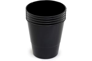 Everest Adv 5 Cestini Gettacarte e Spazzatura, Capacità 17 Litri | Confezione Business | Nero