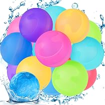 8 Bombes à Eau Réutilisables En Silicone – Remplissage 1 Seconde, Sac Filet, été Piscine