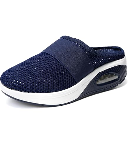 Chaussures De Marche Pour Femme - Chaussons En Maille Respirants, Sabots Aérés Légers Pour L'Été, Rouge 37 EU