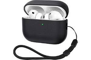 ACRONIX För AirPods Pro 3 fodral 2025, TPU fodral för Apple AirPods Pro 3 med handrem, faux läder AirPods Pro 3 fodral