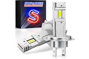 SUPAREE H7 LED Headlight Bulb Canbus H7 12V LED h7 Bulbs 6500k 30000LM 700% Fanless 1:1 Mini Size Conversion Kit for Car Hi/Lo Beam IP68 Waterproof Plug and Play 2Pcs