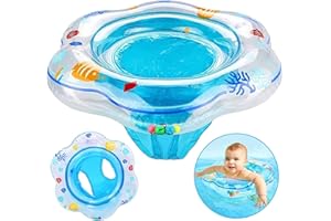 CYCFMYYLY Baby Swimming Float, Inflatable Baby Swimming Ring with Safety Seat, Baby Bath Toddler Swim Pool Bathing Accessories for Toddlers 6-36 Months and Swim Trainging
