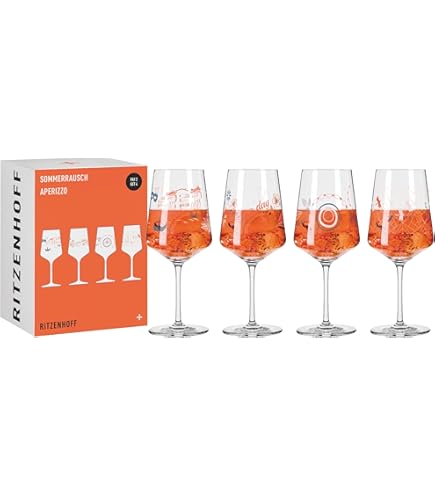 Ritzenhoff 6041004 Aperitifglas-Set 500 ml - Serie Sommertau - für
