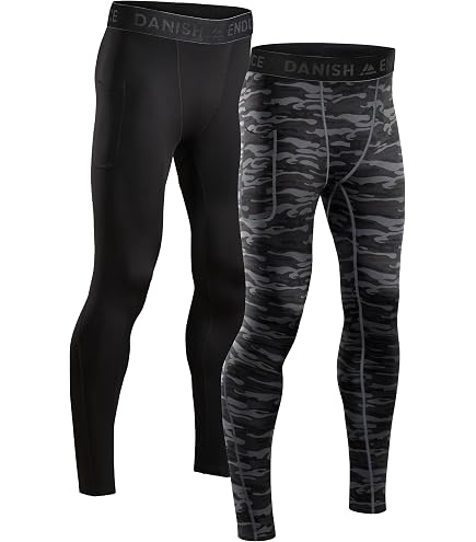 AIRTRACKS Pantaloni Compressione Lunghi – Calzamaglia Sportiva Uomo/Donna Con Riflettori, Blu, M - 2