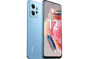 Xiaomi Redmi Note 12 4G LTE Smartphone déverrouillé, 8 Go + 256 Go, Snapdragon 685 Octa Core, écran 6,67" Amoled 120 Hz, caméras arrière 50 MP, batterie 5000 mAh avec charge rapide de 33 W, double SIM