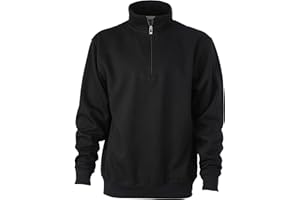 James & Nicholson Herren Sweatshirt Sweatshirt Workwear Half Zip Sweat