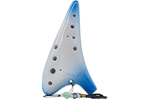 ZETONG Legend of Zelda Ocarina 12 trous Alto Do avec livret et sac de protection (motif craquelé)