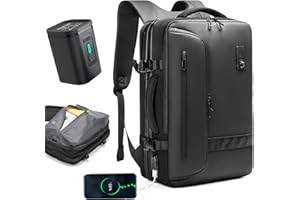 Quincry Vacpack Backpack, 16 Gallon Expandable Vacuum Backpack with Sealed Compression System for Travel, Airback Carry On