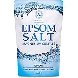 Sali di Epsom 1kg - 100% Magnesio Naturale - Lenitivo e Allevia i Muscoli - Rilassamento e disintossicante - Cura del corpo -