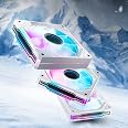 AsiaHorse RGB PC-ventilator 120 mm Reverse Blade behuizingsventilator 3 stuks [Infinity Mirror] [HDB] 1800 RPM ARGB-ventilato