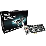 ASUS Xonar SE 5.1 PCIe gaming sound card with 192kHz/24-bit hi-res audio and 116dB SNR