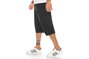 KENDINDZA COLLECTION Kendindza - Bermuda da uomo a 3/4, con elastico in vita