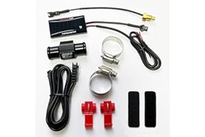 UMELEE Digitale Thermometeranzeige für Motorräder, Sensor Blau Thermometer, Motorrad Wasser Thermometer, Wasserdichtem Motorrad-Thermometer mit Metallfühler Temperatursensor (22mm)