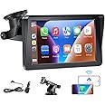 Apple Auto CarPlay Stereo, 7'' Touch Screen Stereo Android Auto Car Stereo Car Radio with Bluetooth Bluetooth Handsfree Stereo CarPlay Bluetooth StereoPortable Car Stereo Screen with Phone Link/FM/AUX