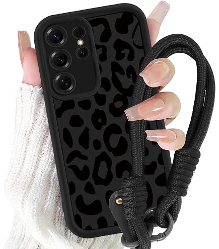 EAZY CASE Handykette – Verstellbar 90–145 Cm, Mit Silikon-Hülle, Für Galaxy S21 FE 5G (grün-beige)