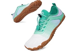 Bigzagger Barfußschuhe Damen Herren Traillaufschuhe mit Breite Zehenbox und Zero-Drop Sohlen Leicht Atmungsaktiv Barfuss Schuhe Komfort rutschfest Zehenschuhe Sportschuhe Fitnessschuhe