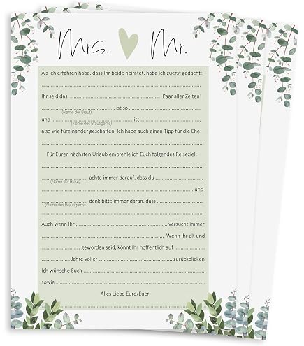 Bucket List Vorschlagskarten – 50 Weiße Karten 10x15 Cm, Party-Spiel Für Hochzeit, Geburtstag & Feiern