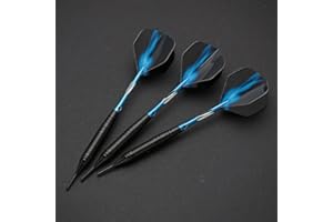 hopewey Dardos Blandos, dardo Suave 3 Piezas Torneo de Dardos de 18 g, Dardos de Punta Suave, Dardos para Dardos electrónicos con Estuche rígido, Eje de Aluminio, Pet estándar