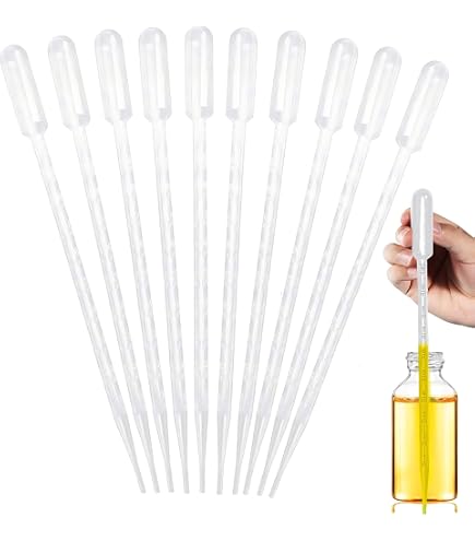 Medline - Pipette Contagocce Graduate In Plastica Trasparente, Capacità 3 Ml, Confezione Da 100 Pezzi