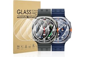 Diruite 4 Pièces Protection Écran pour Samsung Galaxy Watch Ultra 47mm(2025/2024) Verre Trempé,Anti-Rayures HD Verre Screen Protection
