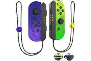 Yeerain Mando para Switch, Set 2 Mando Switch Inalámbrico Compatible con Switch/OLED con Doble Vibración/Gyro Axis, con 2 Piezas de Correas de Muñeca para Mandos Switch