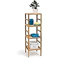 Relaxdays Badregal Holz verschiedene Größen 3-5 Ablagen Standregal aus ...
