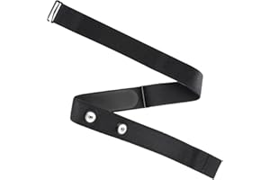 Yewseas Fascia Elastica Regolabile (70 cm a 105 cm) per Compatibile con Garmin, Wahoo, Polar H10 H9, Coospo, Magene, Bryton, LIVLOV, Fascia per Cardiofrequenzimetro