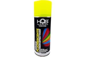 4R Quattroerre.it HQS Bombe de Peinture Spray Fluorescent Jaune 400 ml