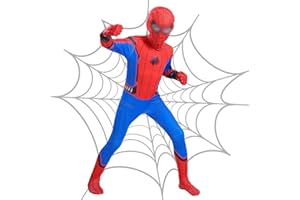Heartsking Costume Spider Bambino, 3D Supereroe Costumi Bambino, Costumi Halloween Bambini, Cosplay Costume con Spider Maschera Vestiti Carnevale Bambino