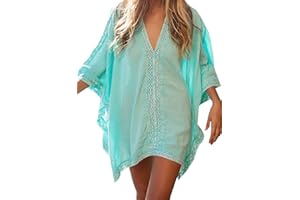 JFAN Robe De Plage Femme Ete Copricostumi Maillot De Bain Chemisier Pareo Femme Plage