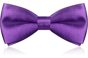 GREOER Kids Bow Tie, Boy's Pre-Tied Bow Ties - Adjustable Neck Silk Bowties Classic Solid Colour Bow Tie for Baby Toddler Birthday Wedding Formal Party Banquet Prom Ball Fancy Dress