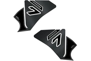 Resin Bike Adesivi Moto Compatibile con Yamaha Tracer 7 2021. Protezioni Laterali Serbatoio da Urti e Graffi. Coppia Adesivi 3D Resinati - Argento Finitura Effetto Metallizzato