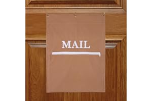 ICOBUTY Mail Catcher Post Catcher Bag for Mail Slots Post Efficient Reduces drafts for Home Office and Garage Doors (Tan)…