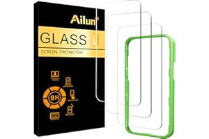 Ailun 3 Pack Screen Protector for iPhone 17 / iPhone 16 Pro [6.3 inch] with Installation Frame, Tempered Glass, Sensor Protection, Dynamic Island Compatible, Case Friendly