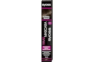 SYOSS Hair Mascara Hair Colour Dark Brown Instant Grey Coverage Pack of 1 x 16 ml