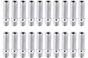 BEDIFFER 20 piezas 50 mm ruedas extendidas conversión de perno 12x1,5 a 12x1,5 adaptador de tornillo apto para A4 1998-2008