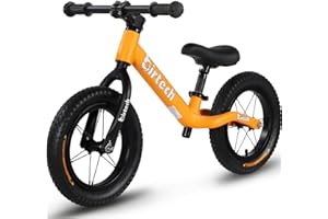 Hello-5ive 12" Balance Bike for 2, 3, 4, 5 Year Old Boys and Girls, Lightweight Nylon Frame Toddler Training Bike No Pedal Bikes for Kids with Adjustable Seat and Air Tires
