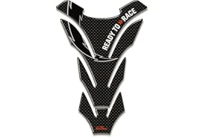 Resin Bike Autocollant Moto Compatibles avec KTM. Protection de Réservoir Contre Les Chocs et Les Éraflures. Autocollant 3D Résinés Dimensions universelles de 14x20,5 cm - Effet Carbone