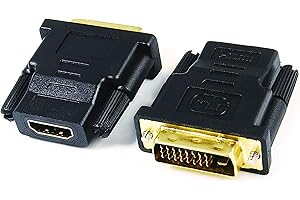 EXCALIBUR HDMI FEMALE TO DVI (1+24) DVI-D MALE GOLD PLATED ADAPTOR CONNECTOR