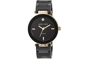 ANNE KLEIN Orologio da Donna con Bracciale in ceramica, AK/1018BKBK, Nero